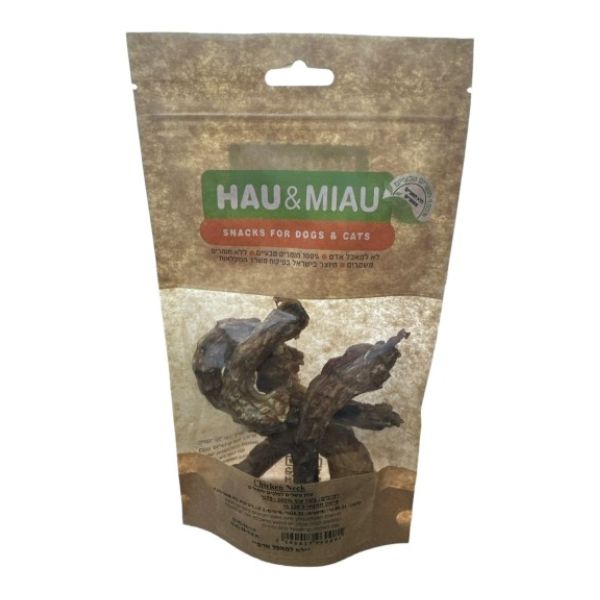 האו ומיאו חטיף גרונות עוף - 70 גרם