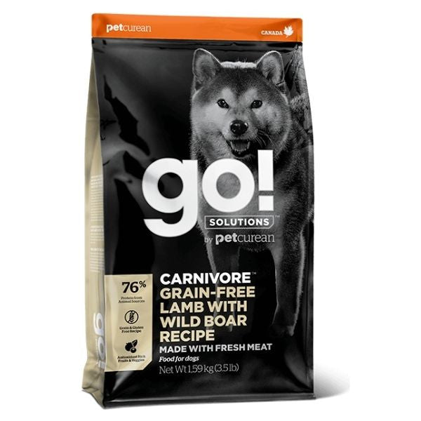 !GO - גו קרניבור טלה, סלמון וחזיר בר - 10 ק"ג