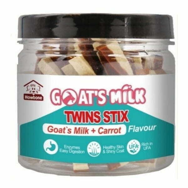 מקלות חלב עיזים HowBone צנצנת - מועשר גזר - 220 גרם