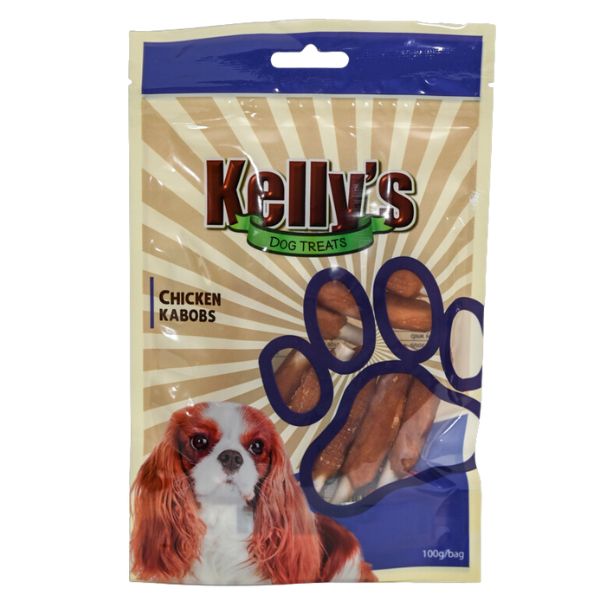 Kelly's קליס קבבי עוף על מקל לעיסה - 100 גרם