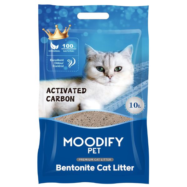 מודיפיי Moodify חול לחתולים מתגבש בתוספת פחם פעיל - 10 ליטר
