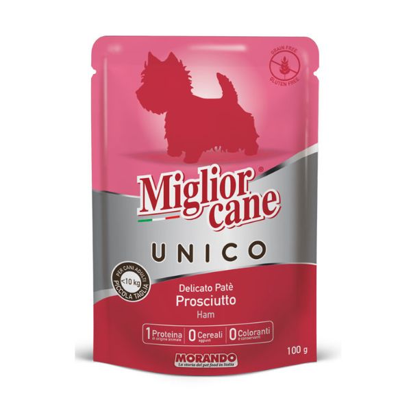 מיגליאור קאנה מחית פטה בפאוץ לכלבים חזיר - 100 גרם