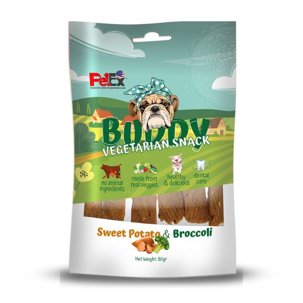 באדי רצועות בטטה וברוקולי וטבעוני - 80 גרם