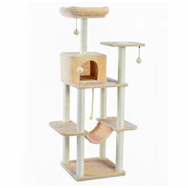 מתקן גירוד איכותי לחתולים 155 ס"מ