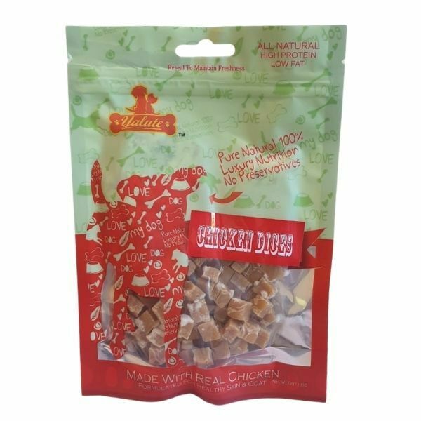 יאלוט חטיף לכלבים קוביות עוף 100 גרם