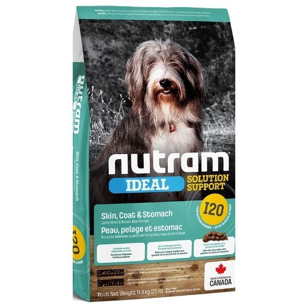 נוטרם I20 מזון לכלבים סנסטיב עור פרווה וקיבה רגישה - 11.4 ק"ג