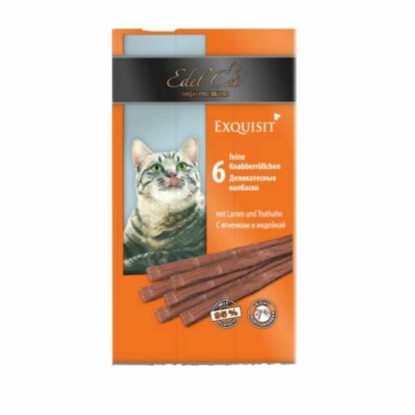 חטיף לחתולים אדל סטיקס 6 יח' - כבש והודו - 30 גרם