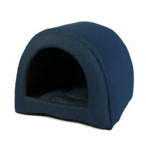 מיטה איגלו לחתול בצבע כחול כהה - Pets Project