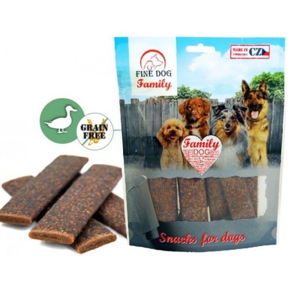 Fine Dog פיין דוג חטיף לכלבים ג'רקי ברווז - 200 גרם