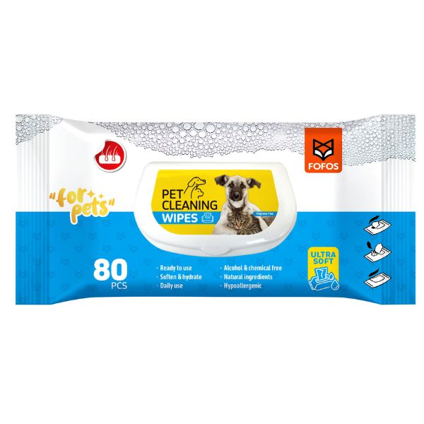 פופוס מגבונים לניקוי עמוק 80 יחידות ללא ריח