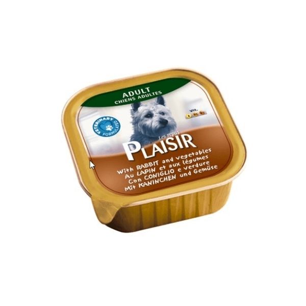 פלסיר מעדן פטה לכלבים עם ארנבת 150 גרם