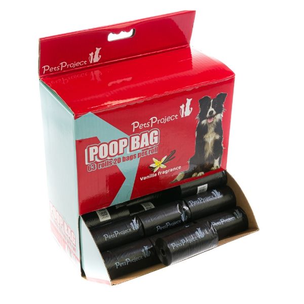 פטס פרוג'קט שקי קקי בריח וניל - אריזת חיסכון 63 יח'