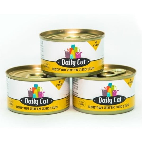 דייליקט מעדן טונה אדומה ושרימפס 85 גרם לחתולים