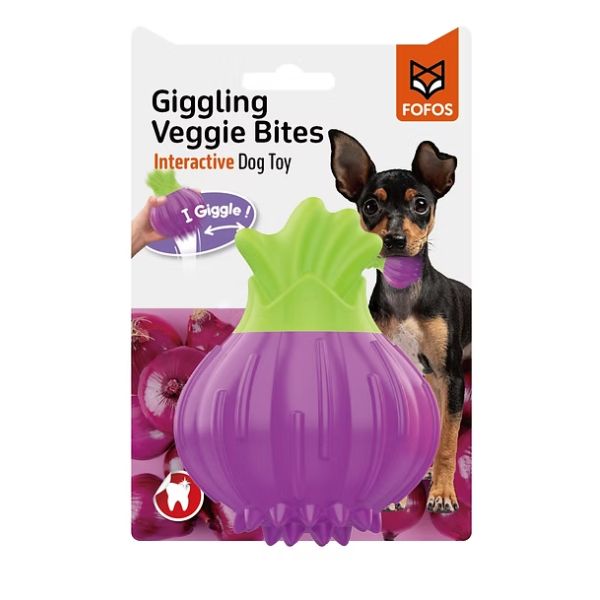 פופוס צעצוע גיגל גומי קשיח בצורת בצל סגול - FOFOS