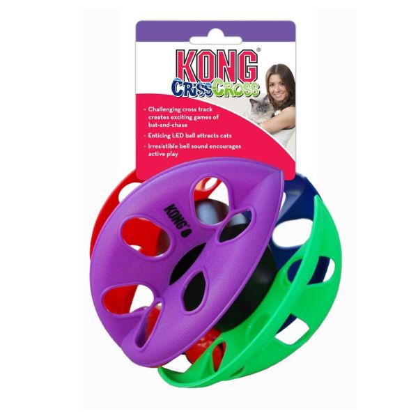 קונג כדור אינטראקטיבי מאיר לחתול
