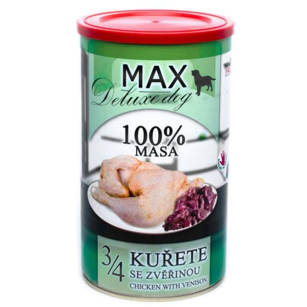 Falco Max מזון רטוב בשימורים עוף עם צבי - 1.2 ק"ג