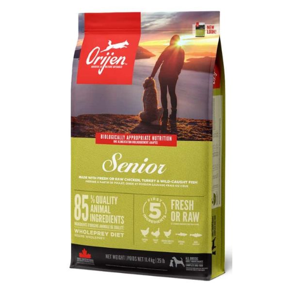 אוריגן סניור מזון לכלבים מבוגרים - 11.4 ק"ג