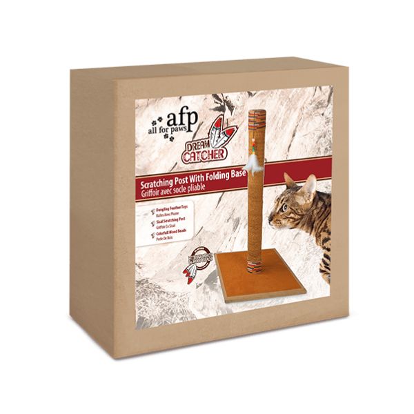 עמוד גירוד לחתולים אינדיאני "לוכד חלומות" - 100 ס"מ