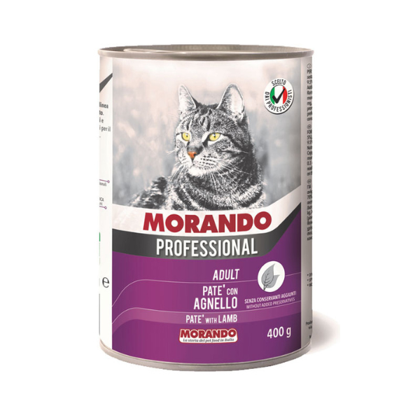 Morando מורנדו 400 גרם מזון רטוב (שימור) לחתול בטעם כבש