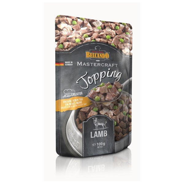 בלקנדו מאסטרקראפט טופינג 100% כבש ואפונה 100 גרם