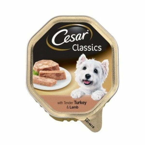 מעדן סזאר פטה הודו וכבש לכלב 150 גרם