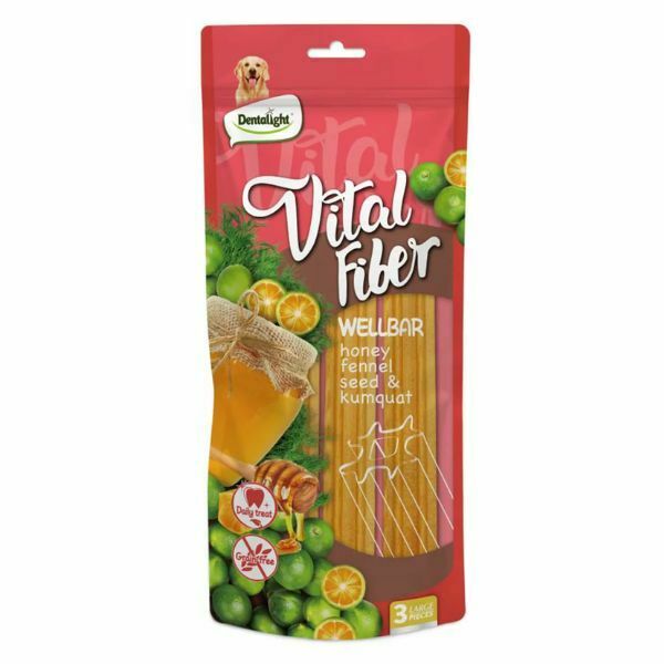 Vital Fiber XL- חטיף דנטלי ענק דבש, ותפוז סיני