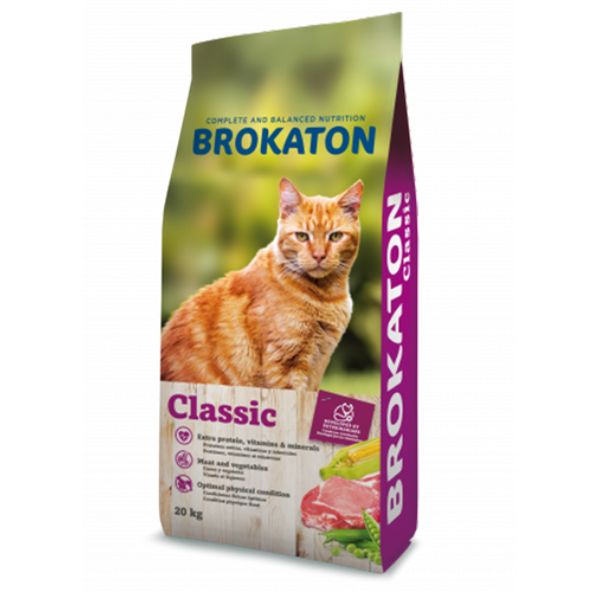 ברוקאטון מזון בסיסי לחתולי חצר - 20 ק"ג