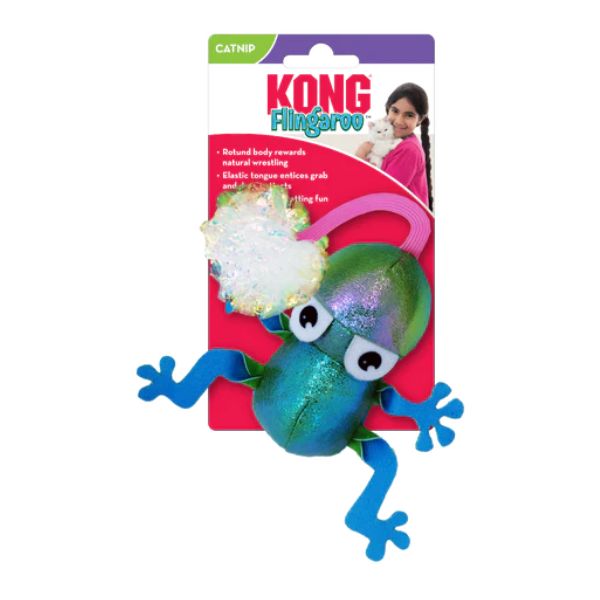 משחק לחתול קונג פלינגרו בובת צפרדע