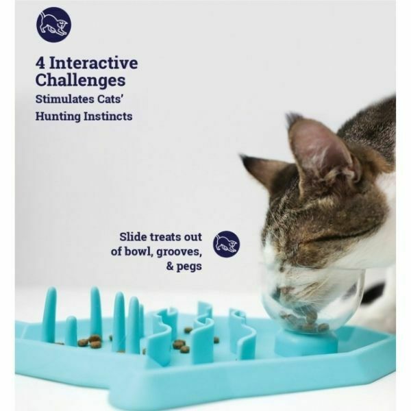 משטח וקערת האכלה לחתולים Hunt N Snack Pet Stages