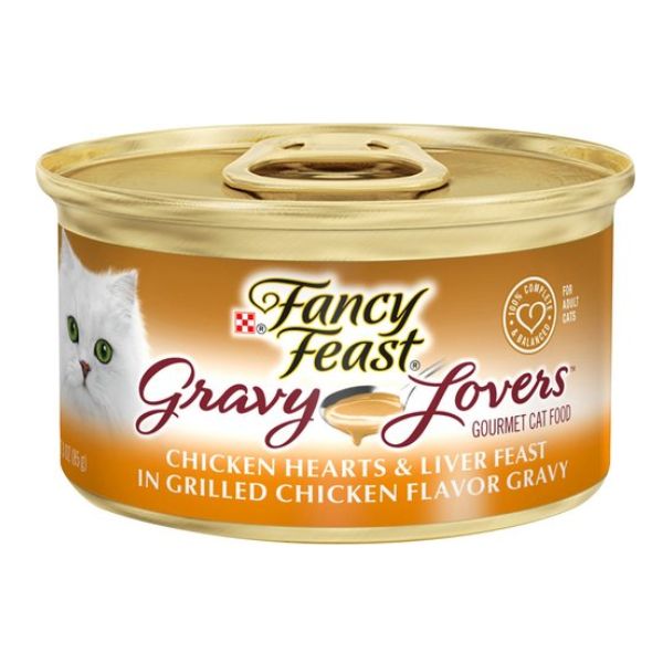 מגש פנסי פיסט עוף לבבות וכבד ברוטב עשיר - 85 גרם * 24 יחידות