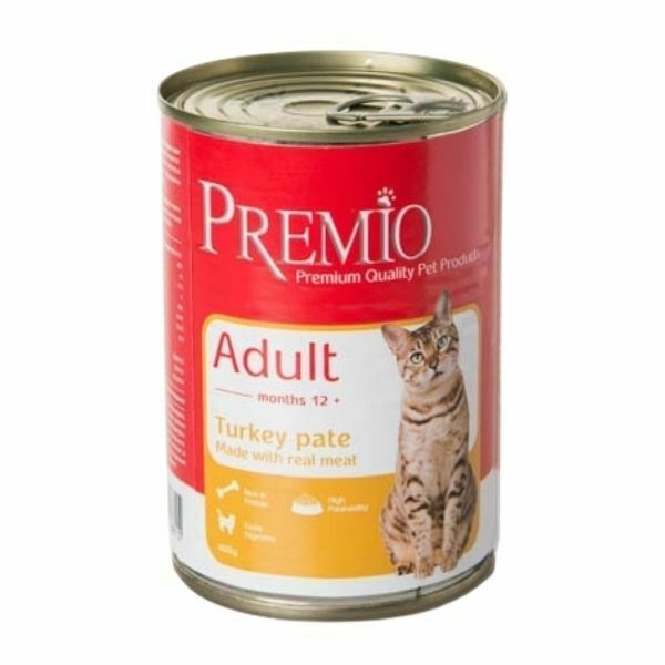 פרמיו הודו שימורים פטה לחתולים - 400 גרם