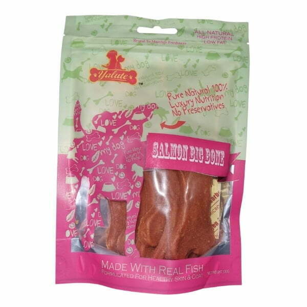 יאלוט חטיף לכלב סלמון בצורת עצם 100 גרם