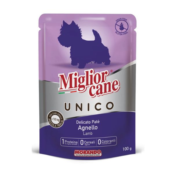 מיגליאור קאנה מחית פטה בפאוץ לכלבים כבש - 100 גרם