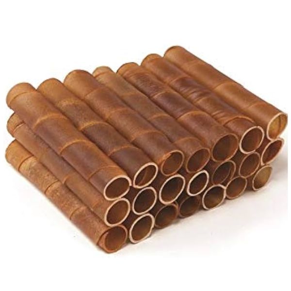 גליליות עור באפאלו חלולות מעושנות 12 ס"מ - 21 יח'