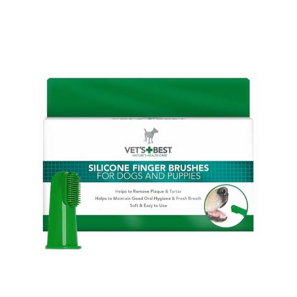 מברשות אצבע סיליקון לכלבים לכלבים וחתולים וטס בסט - 5 יח'