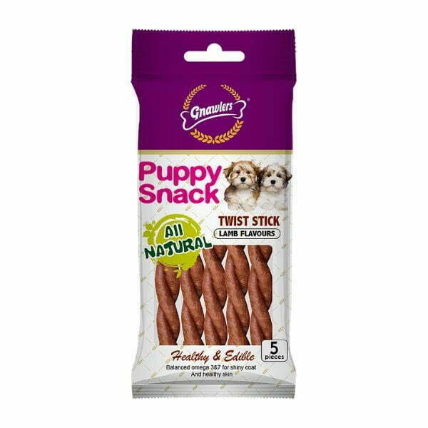 חטיף לעיסה לגורים Gnawlers כבש טוויסט - 80 גרם