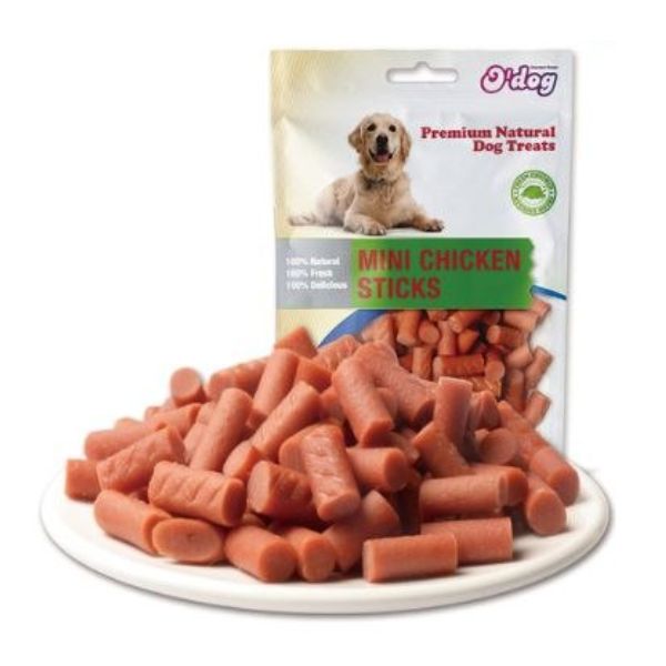 או דוג O'Dog חטיף מיני מקלוני עוף - 100 גרם