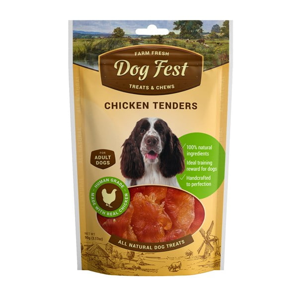 דוג פסט חטיף לכלבים נגיסי עוף - 90 גרם