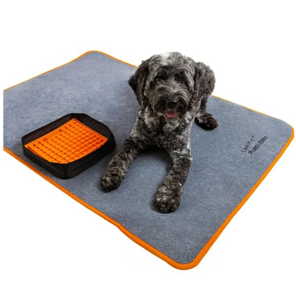 LickiMat Station - משטח העשרה, אימון, ואכילה עם מחזיק ליקי מט מובנה