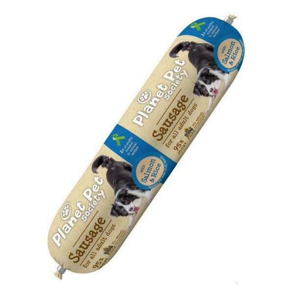 פלאנט פט נקניק מעדן סלמון ואורז 800 גרם