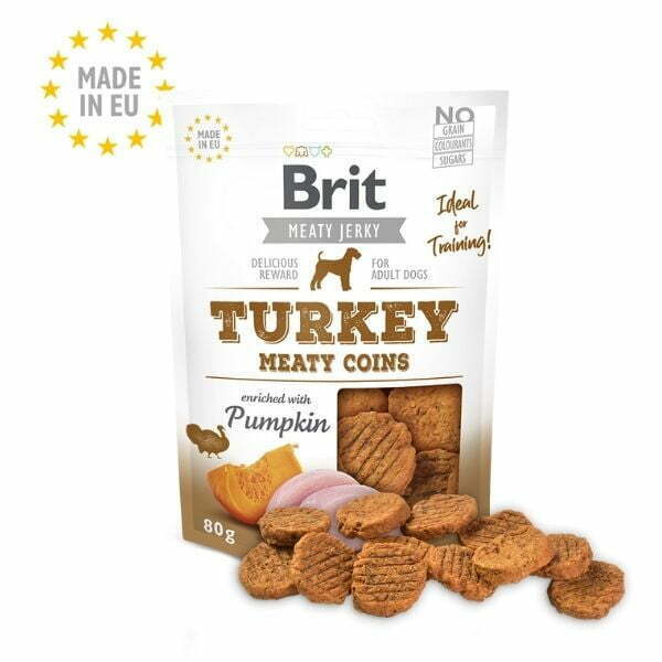 בריט חטיף לכלבים מטבעות הודו ועוף - 200 גרם