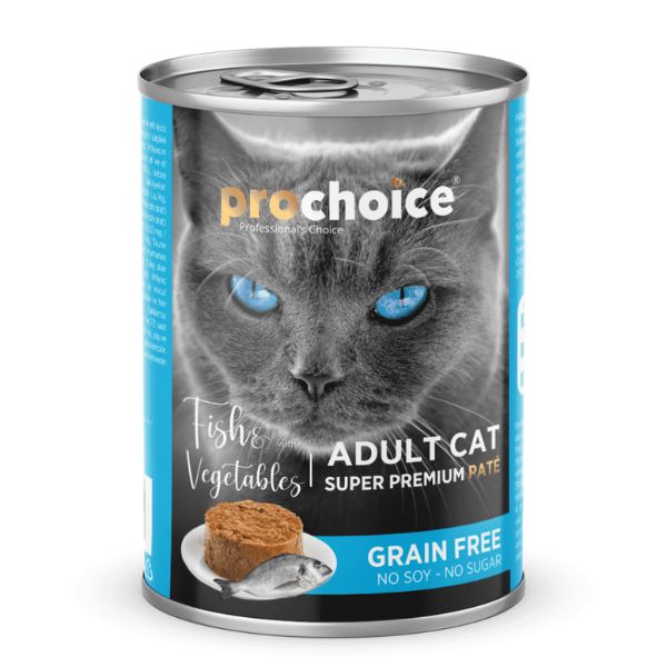 פרוצ'וייס שימורים לחתולים פטה דג וירקות - 400 גרם