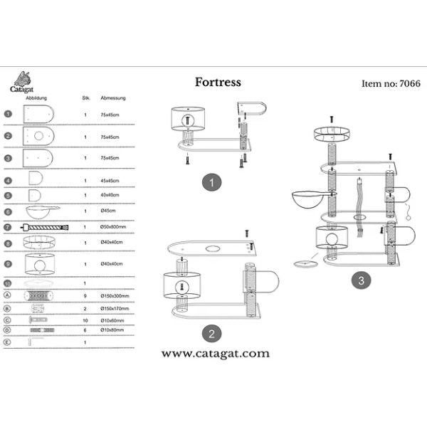 CATAGAT Fortress מתקן גירוד מפואר ויוקרתי - 170 ס"מ