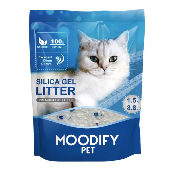 מודיפיי חול קריסטלי סיליקה ג'ל לחתולים 3.8 ליטר - 10 יח'