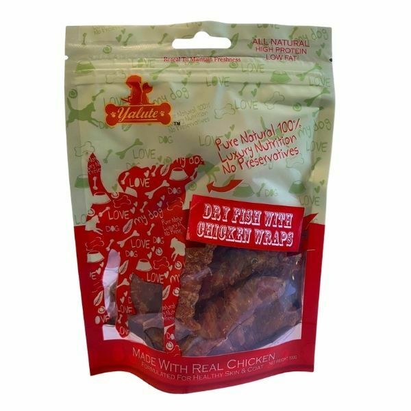 יאלוט חטיף לכלבים סרדינים עטופים בעוף 100 גרם