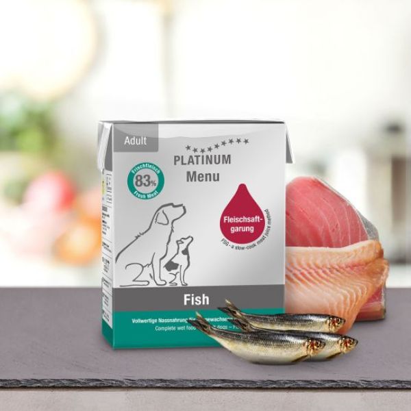פלטינום מעדן מזון רטוב דגים - 375 גרם