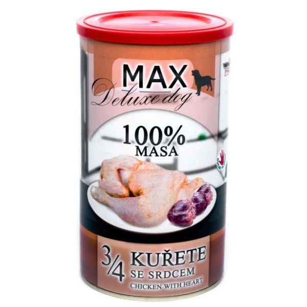 Falco Max מזון רטוב בשימורים עוף עם לבבות - 1.2 ק"ג