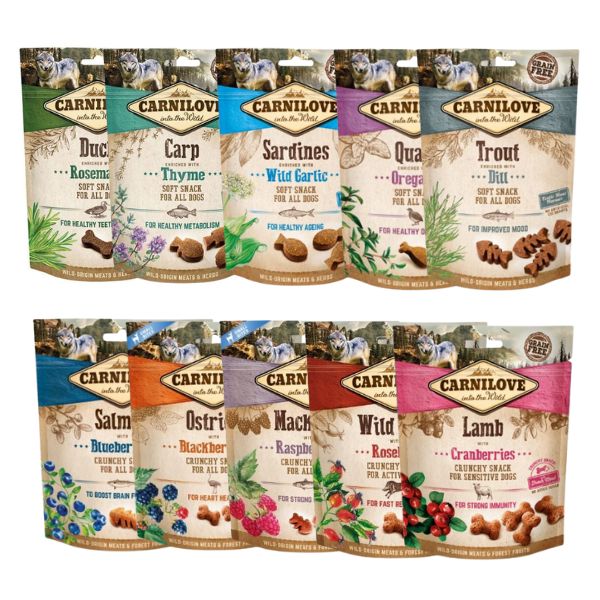 מיקס 10 חטיפי 200 גרם קרנילאב עדין לכלבים