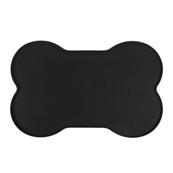 פופוס מחצלת סיליקון לכלי אוכל ומים בצורת עצם לכלבים - FOFOS