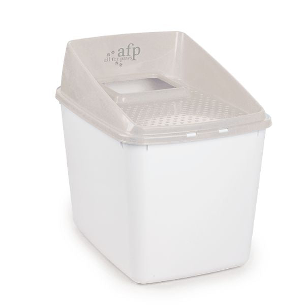 שירותים סגורים עם פתח עליון AFP - אפור בהיר